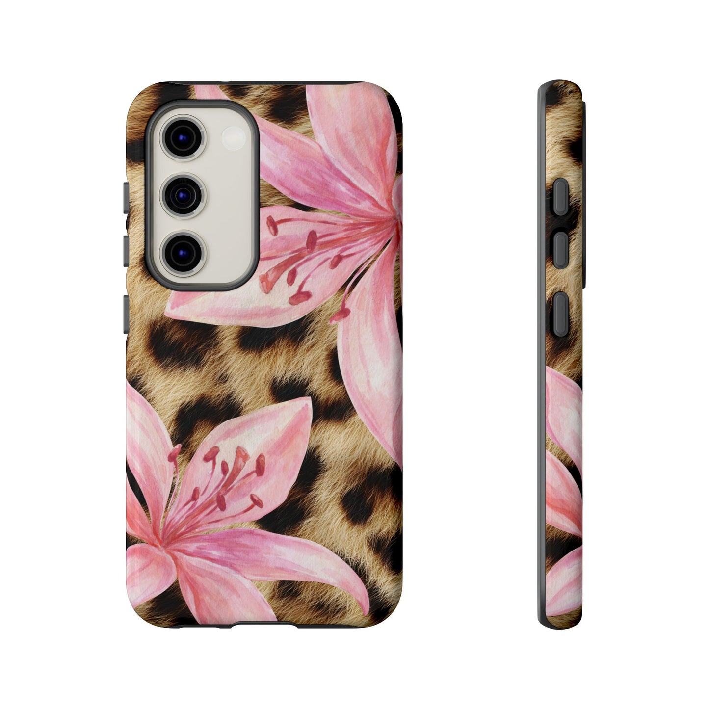 Flower Leopard Print Tough Case