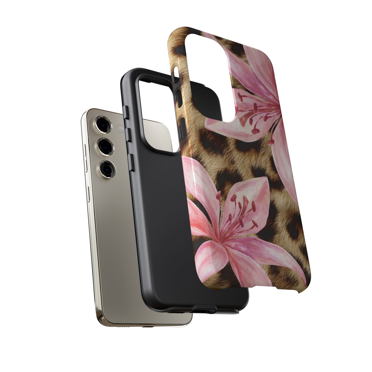 Flower Leopard Print Tough Case