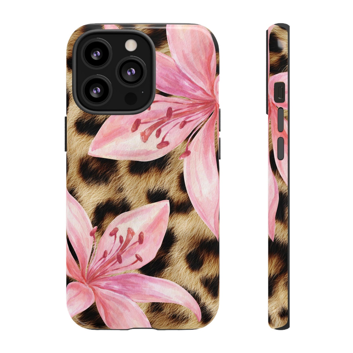 Flower Leopard Print Tough Case