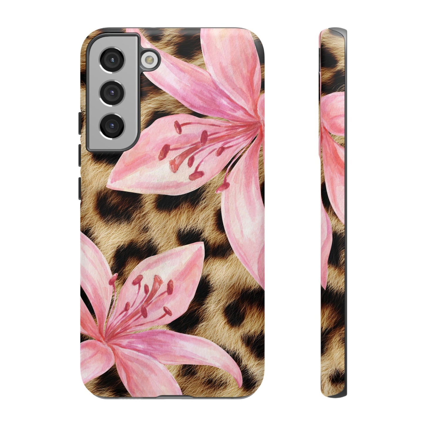 Flower Leopard Print Tough Case
