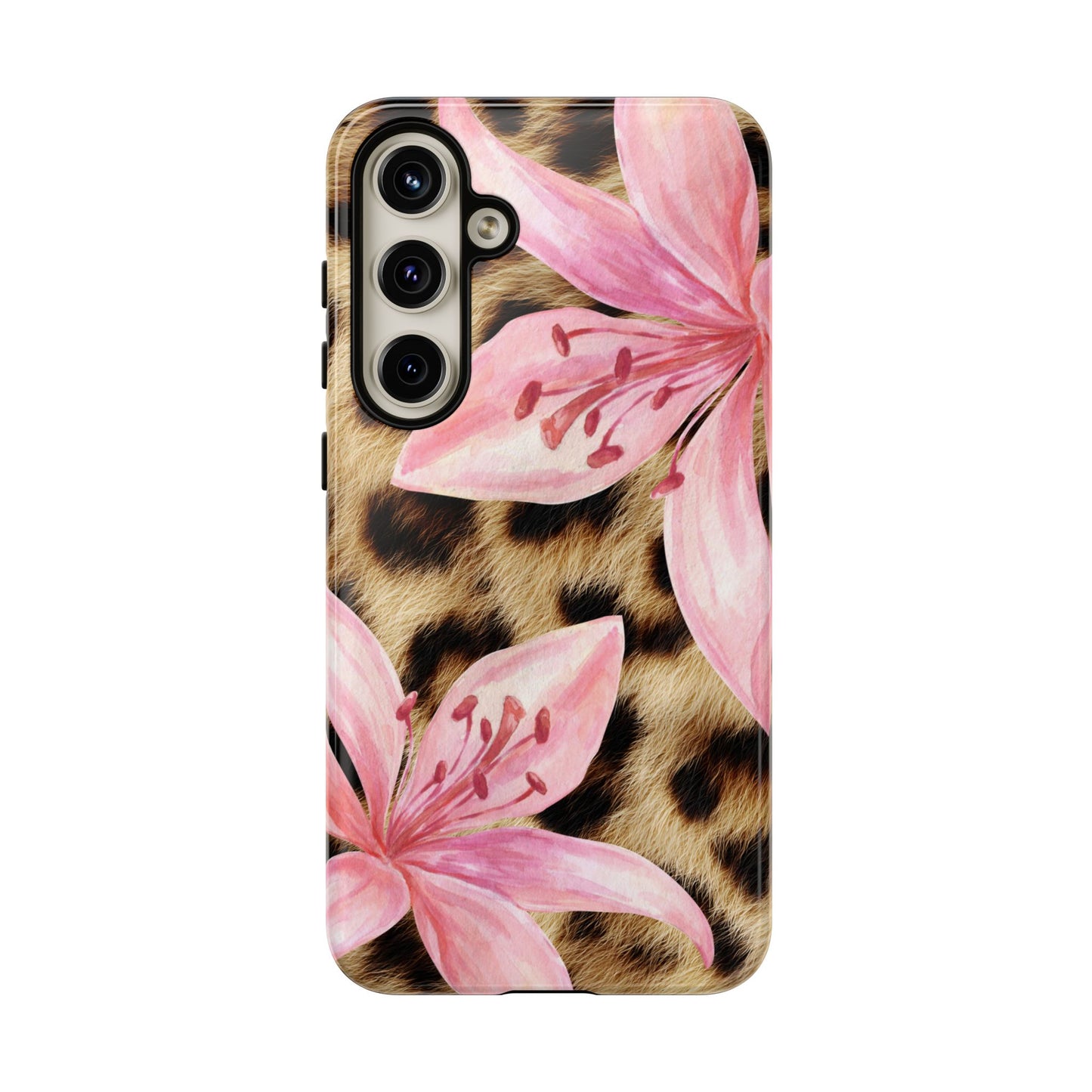 Flower Leopard Print Tough Case