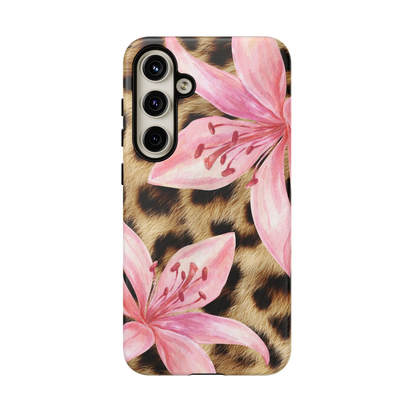 Flower Leopard Print Tough Case