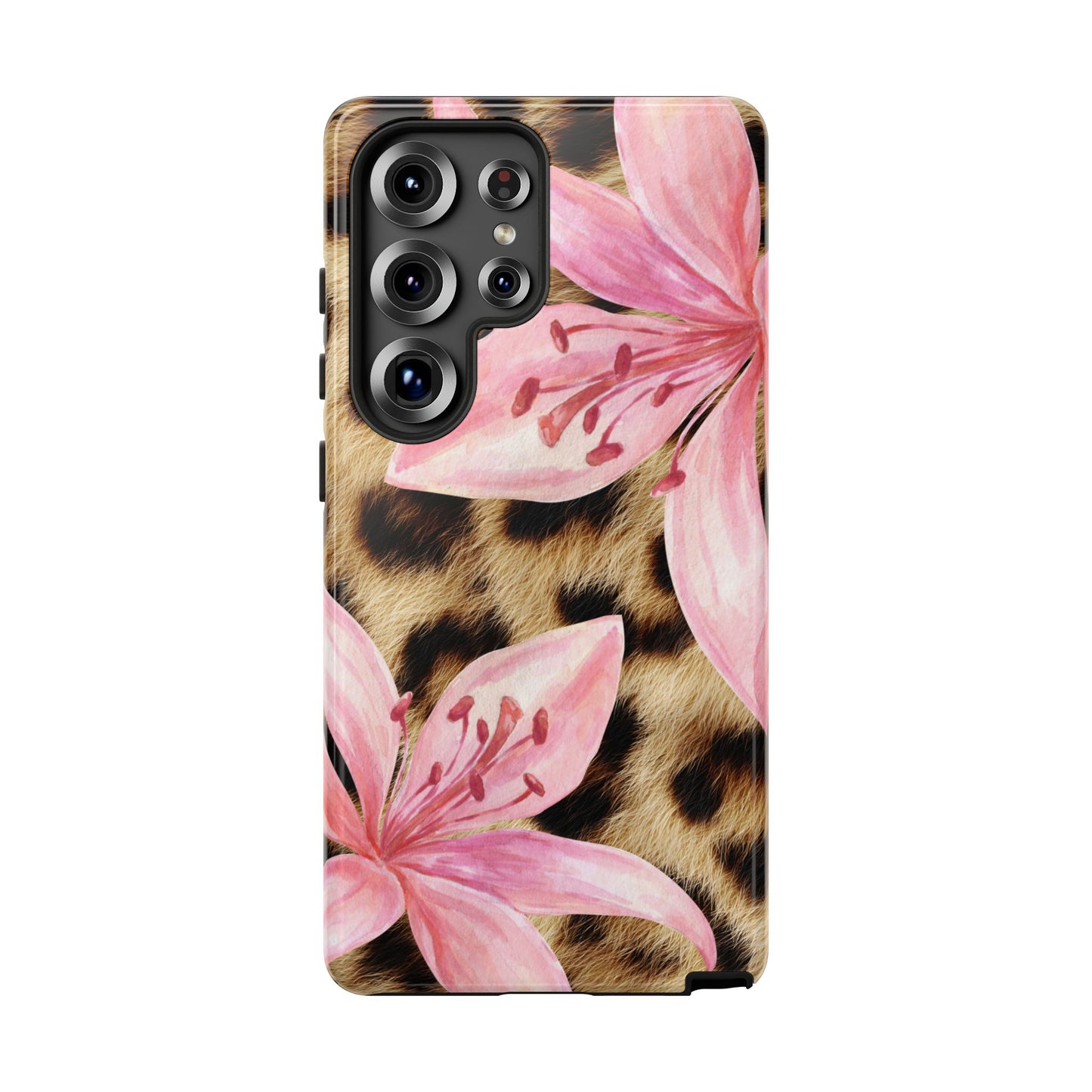 Flower Leopard Print Tough Case