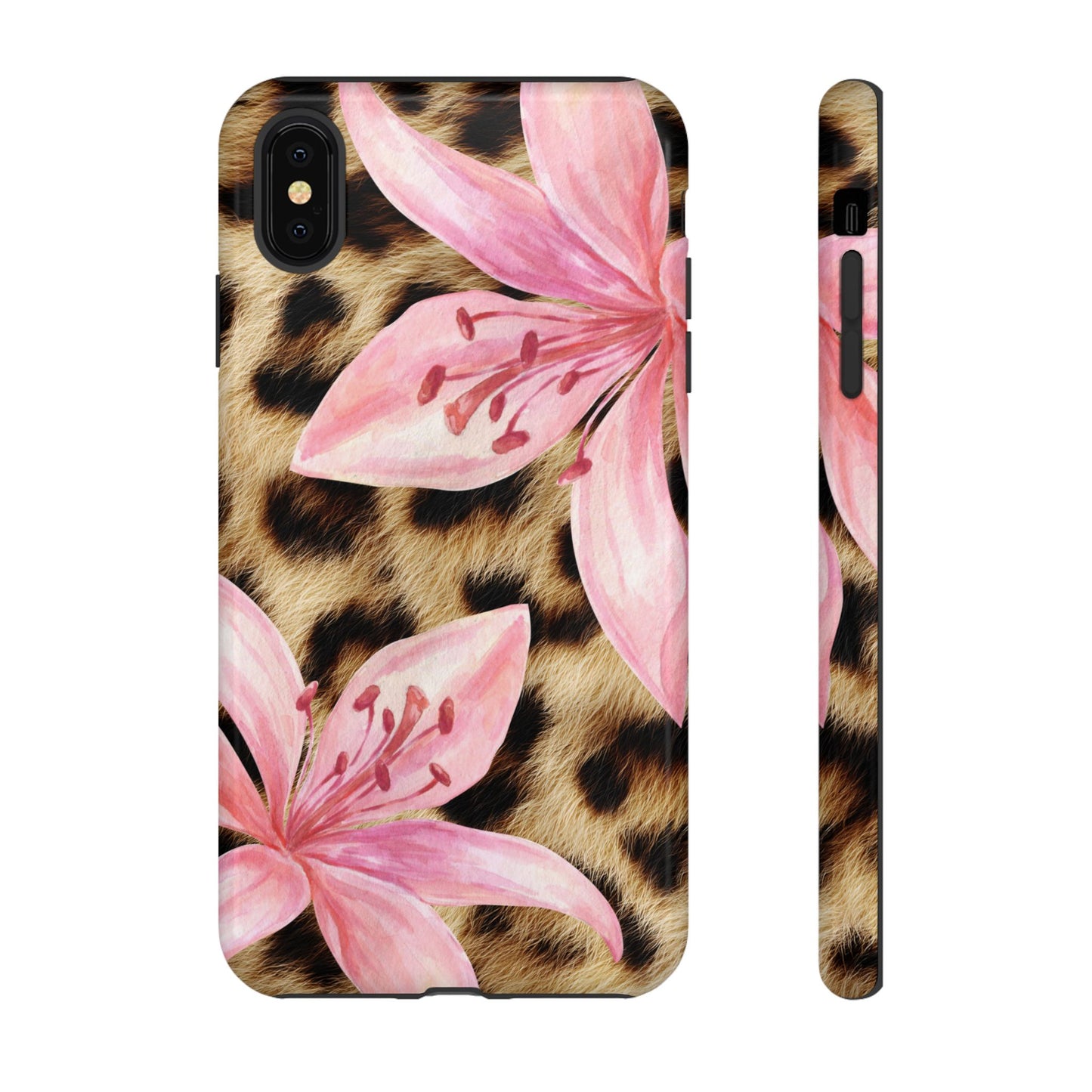 Flower Leopard Print Tough Case
