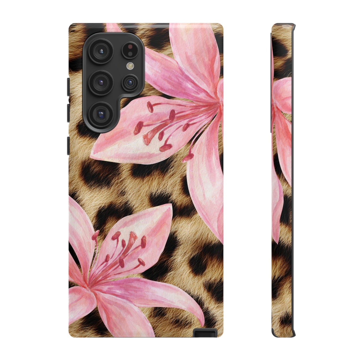 Flower Leopard Print Tough Case