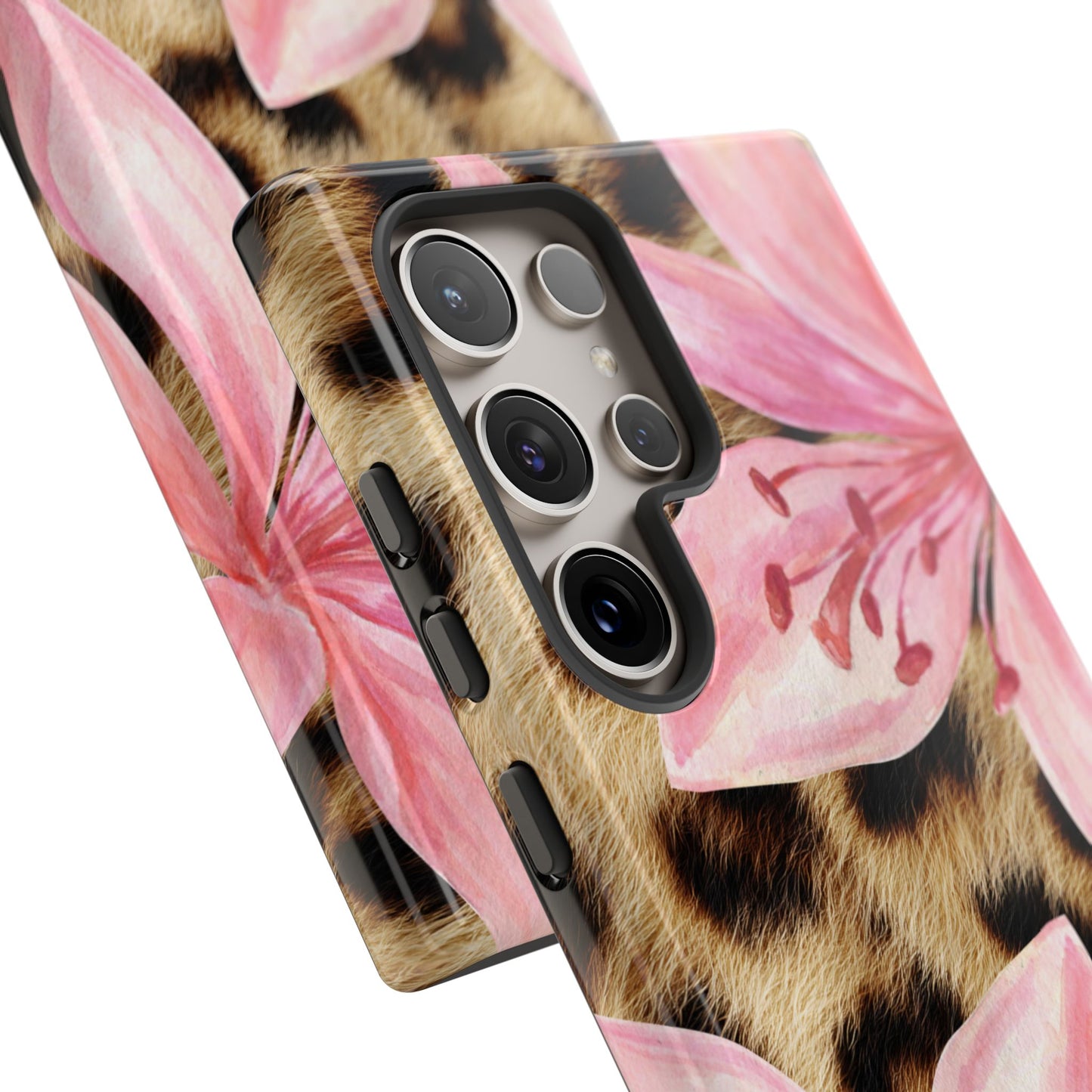 Flower Leopard Print Tough Case