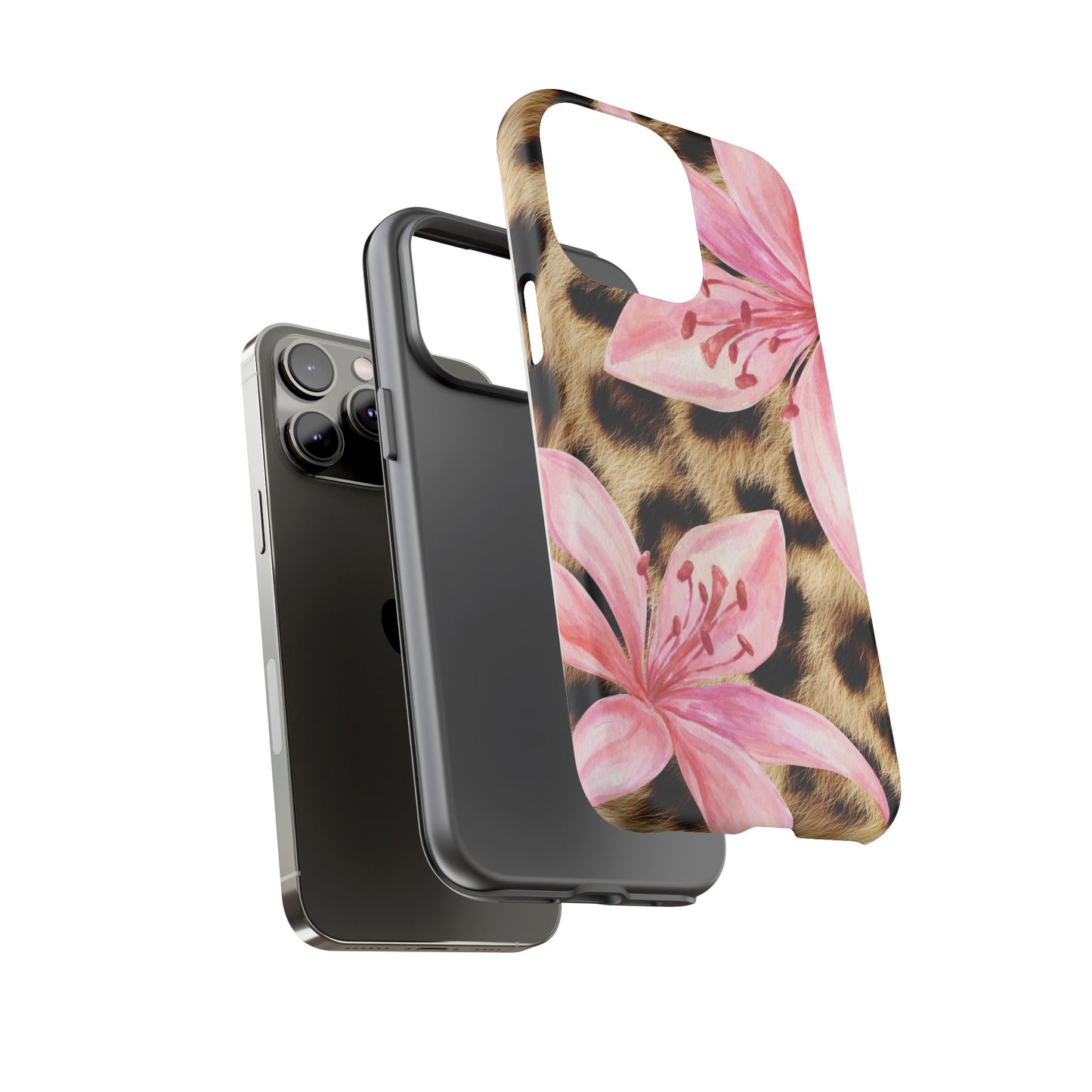 Flower Leopard Print Tough Case