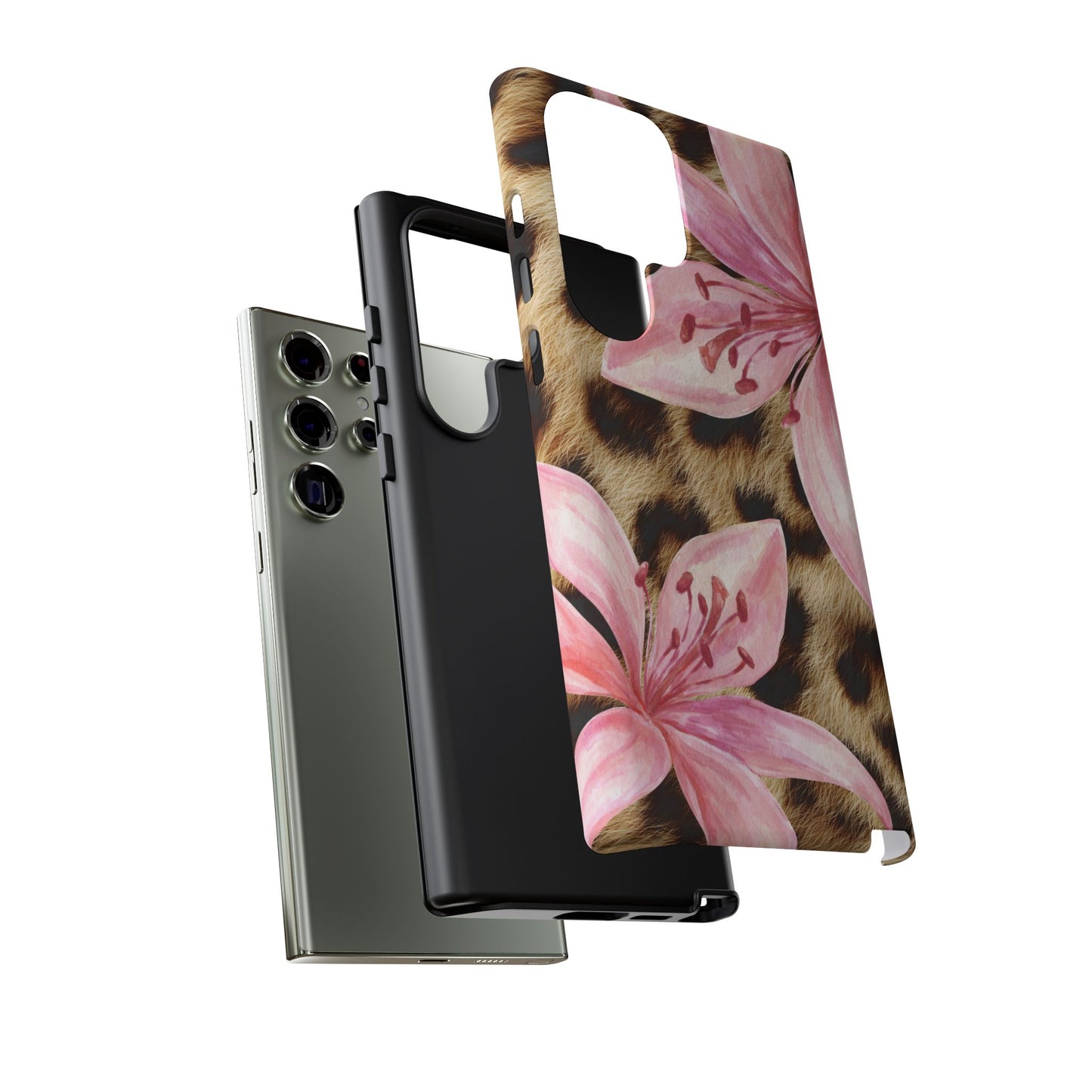 Flower Leopard Print Tough Case