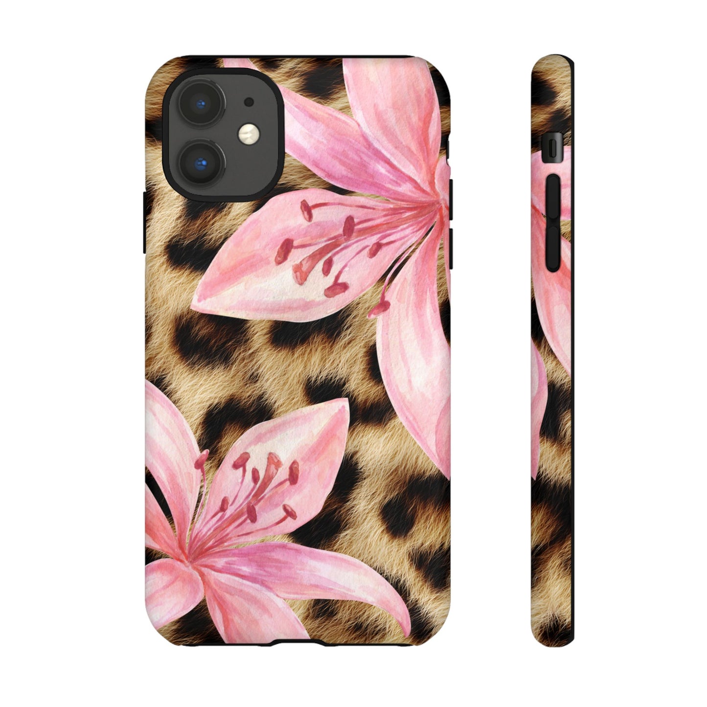 Flower Leopard Print Tough Case