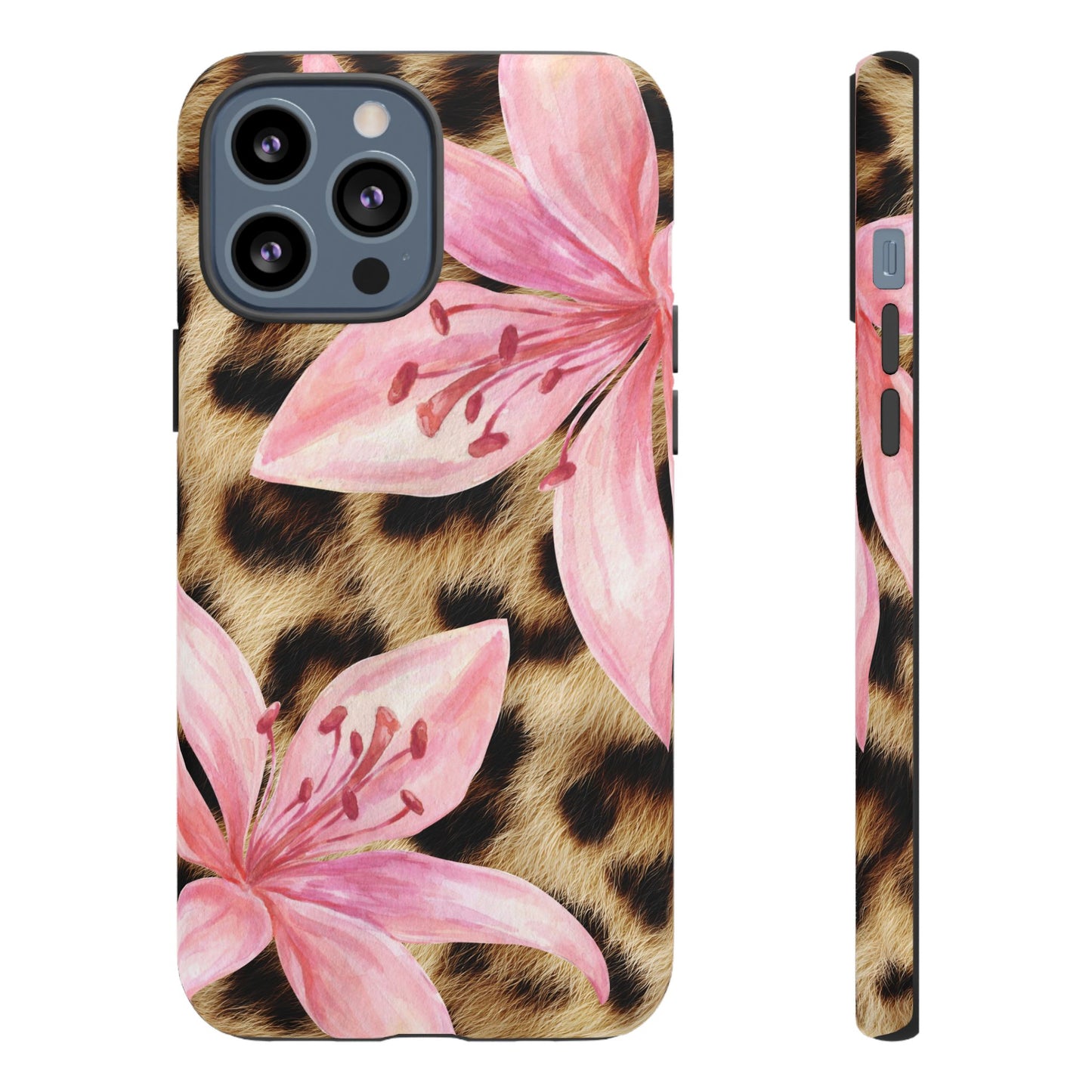 Flower Leopard Print Tough Case
