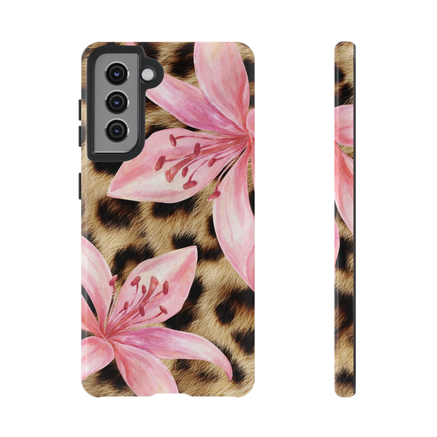 Flower Leopard Print Tough Case