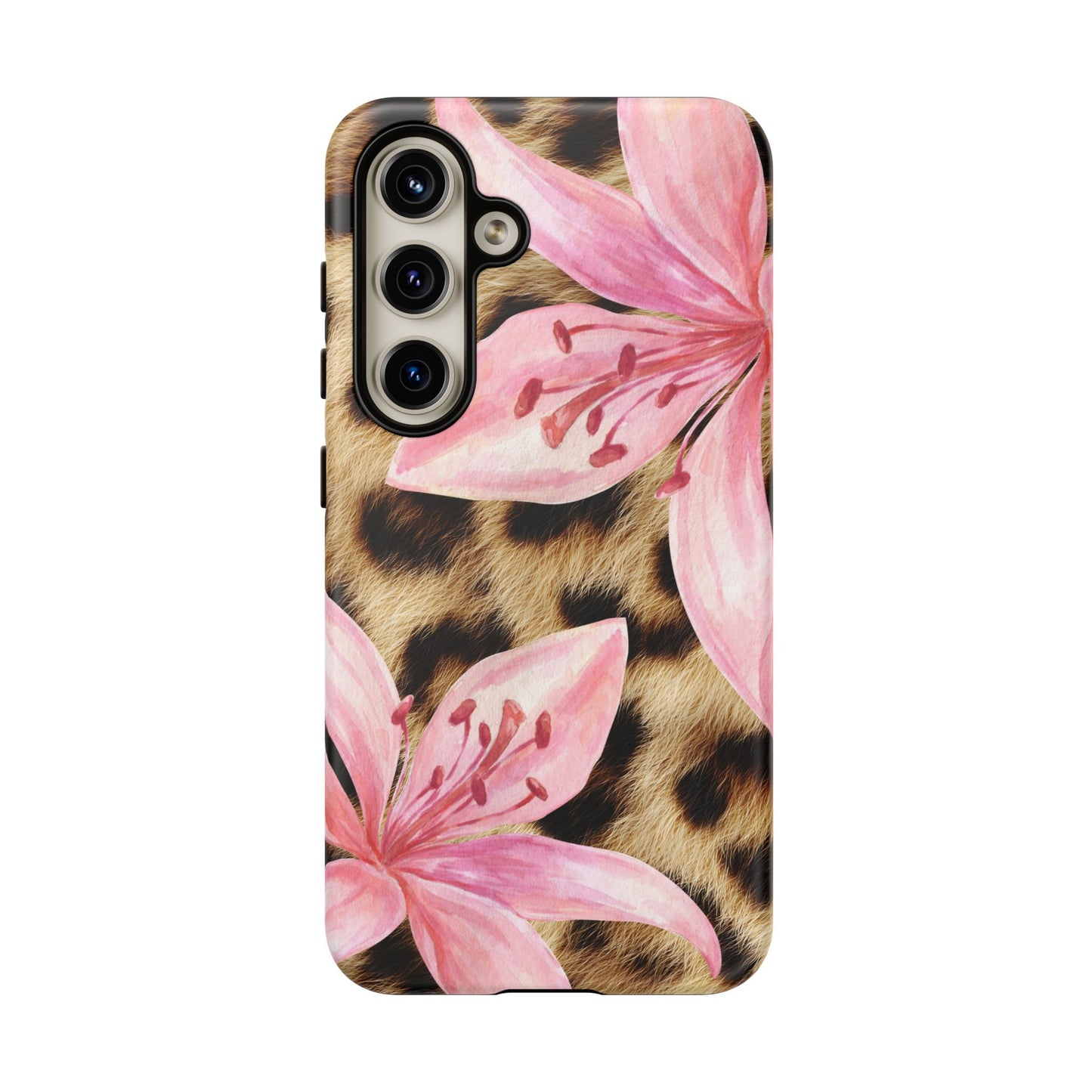 Flower Leopard Print Tough Case