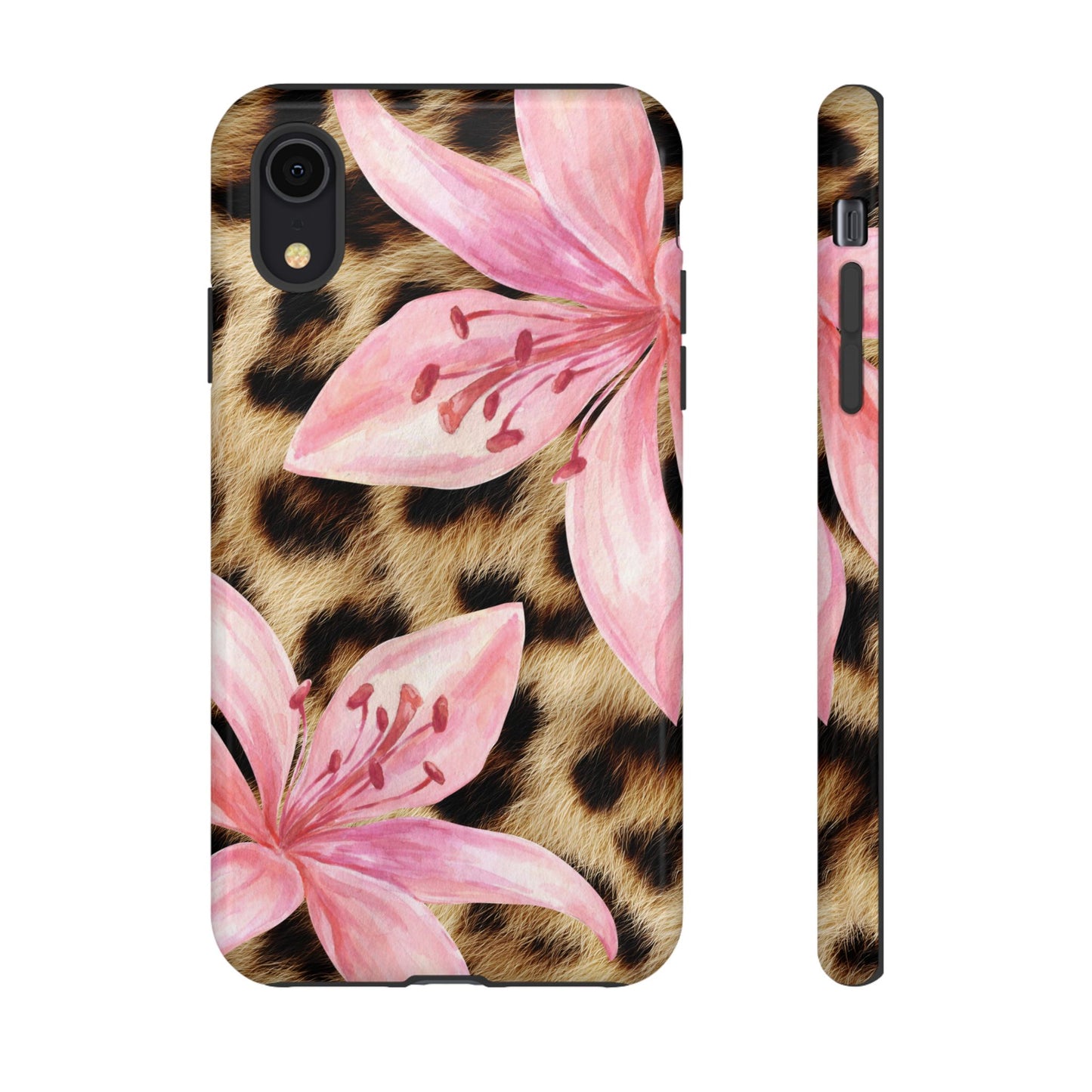 Flower Leopard Print Tough Case