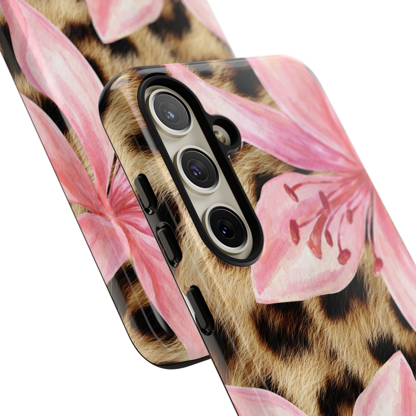 Flower Leopard Print Tough Case