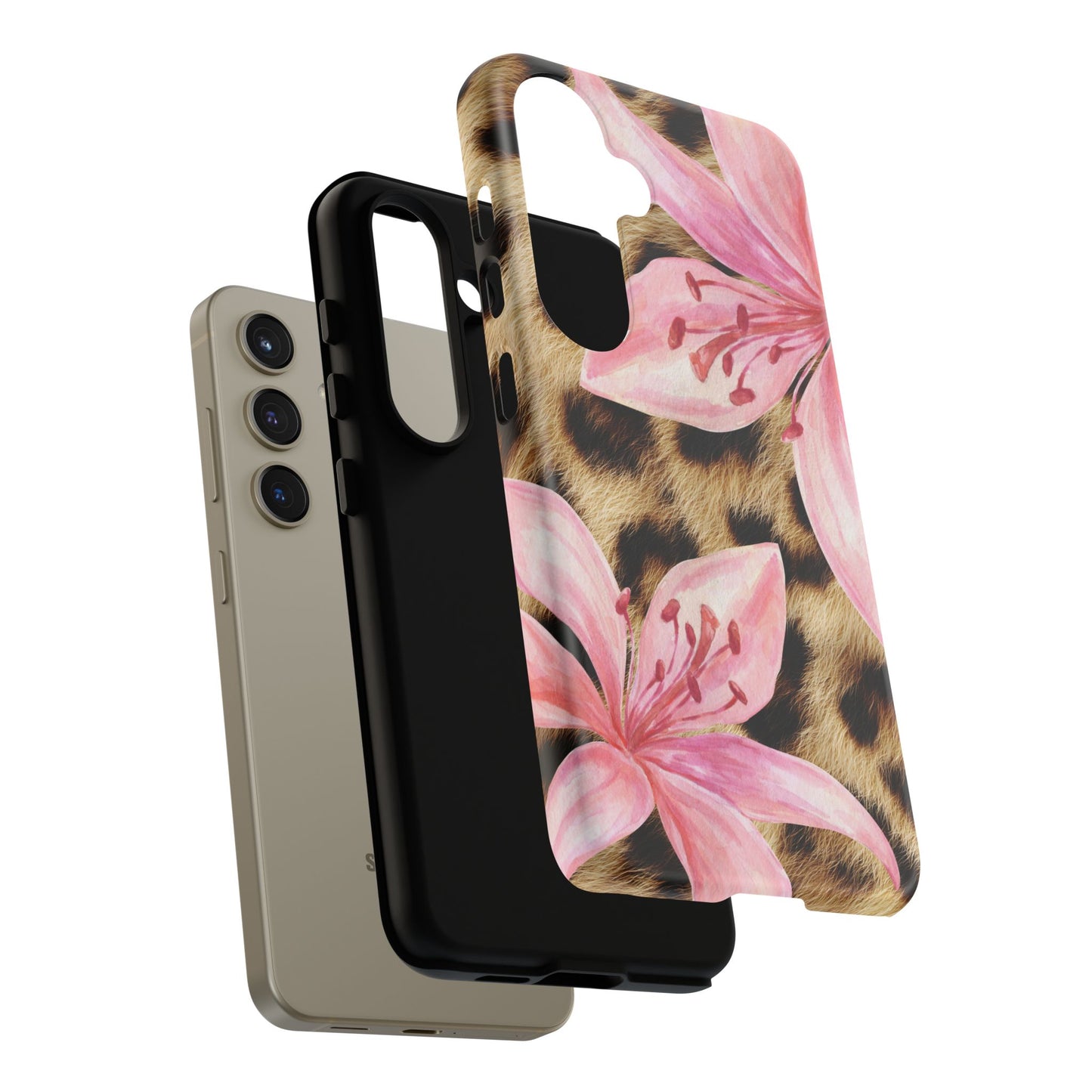 Flower Leopard Print Tough Case
