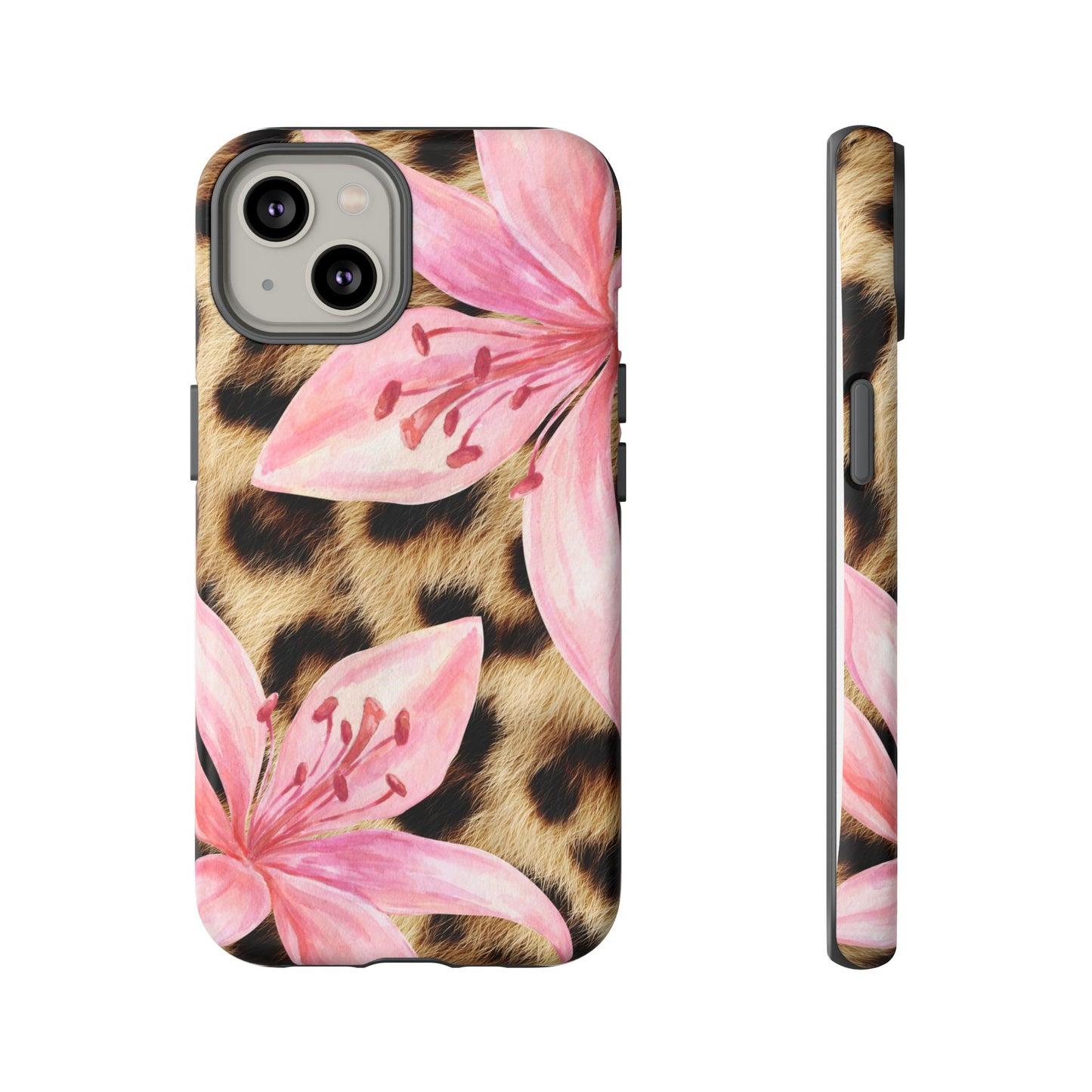 Flower Leopard Print Tough Case