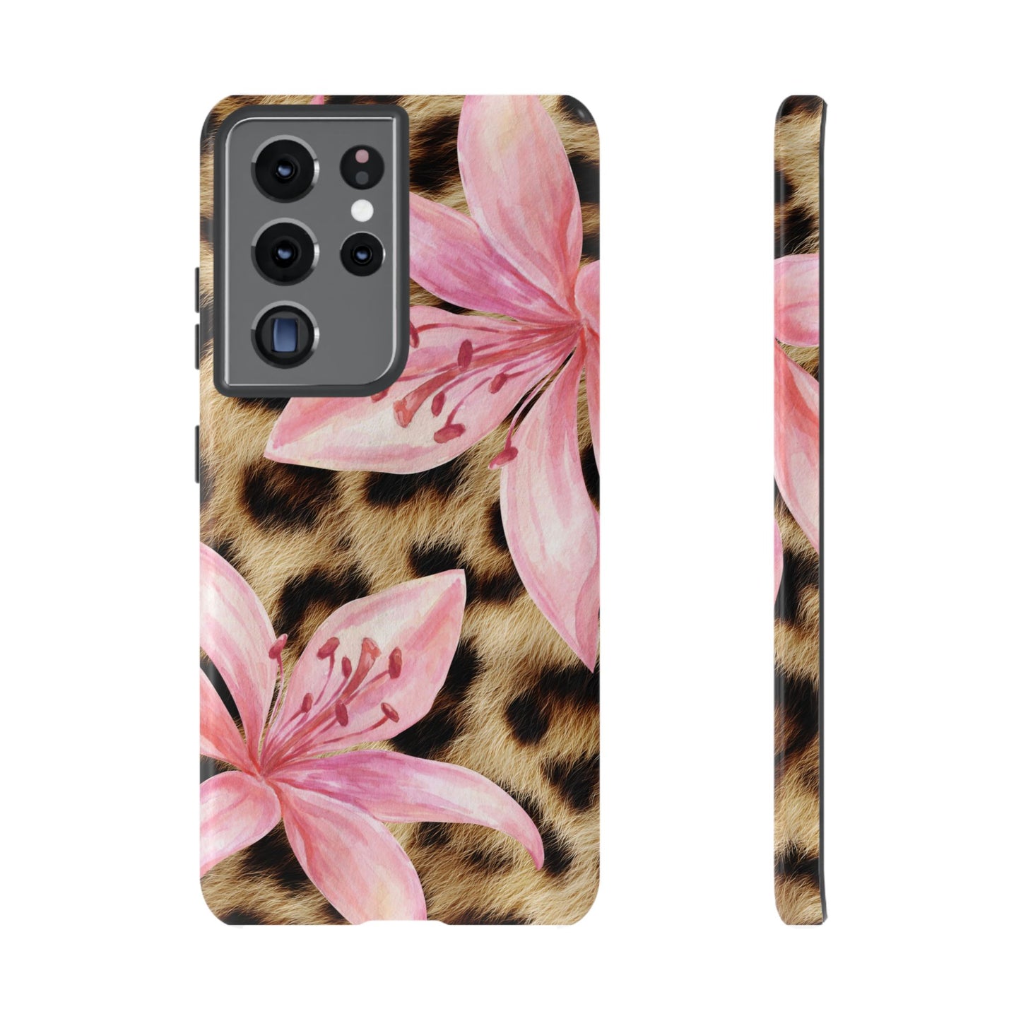 Flower Leopard Print Tough Case