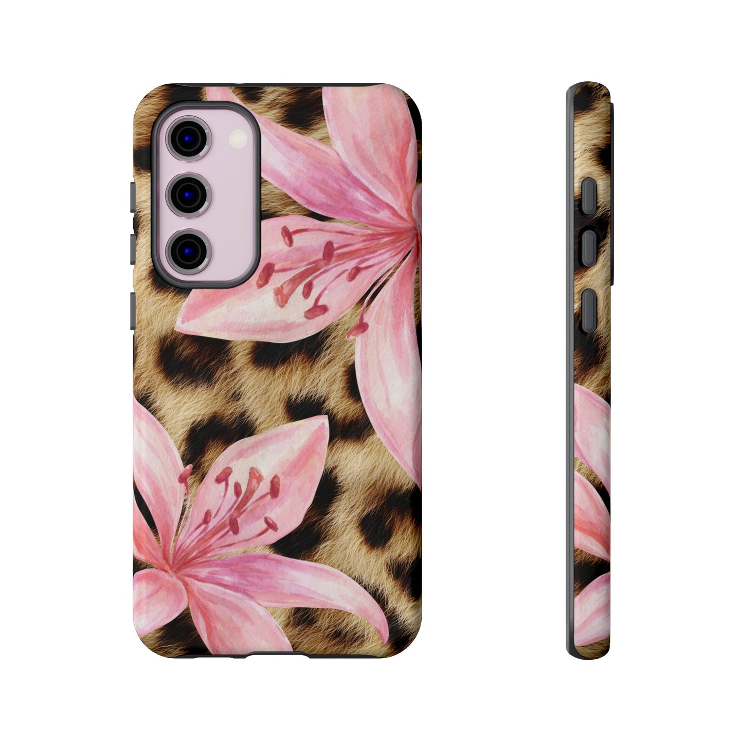 Flower Leopard Print Tough Case