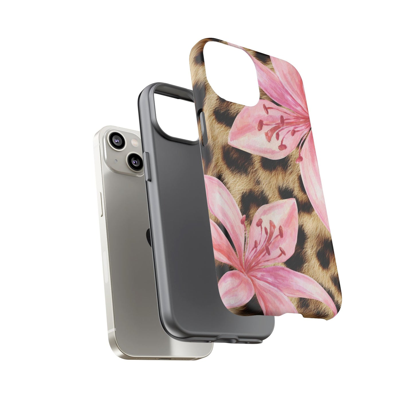 Flower Leopard Print Tough Case