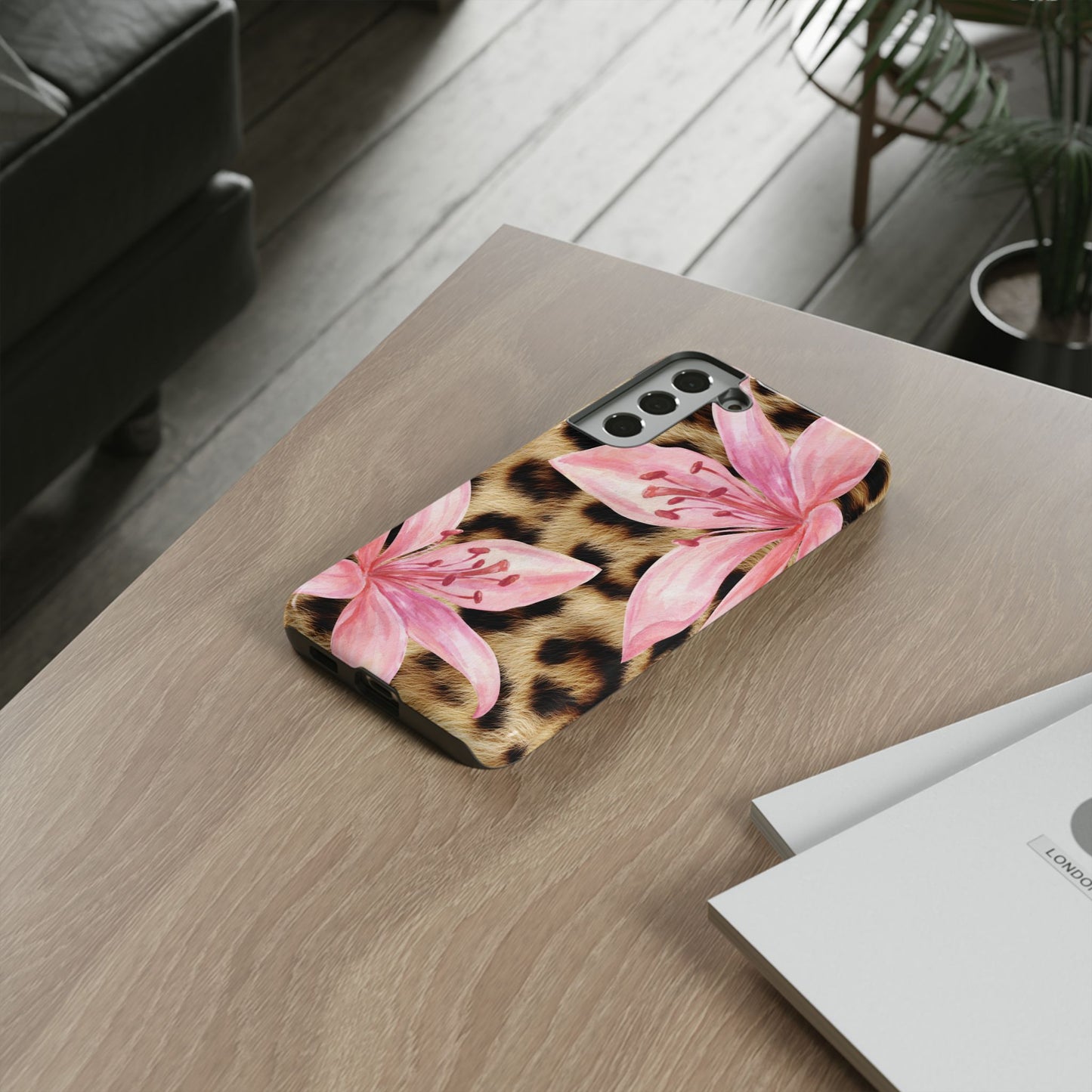 Flower Leopard Print Tough Case