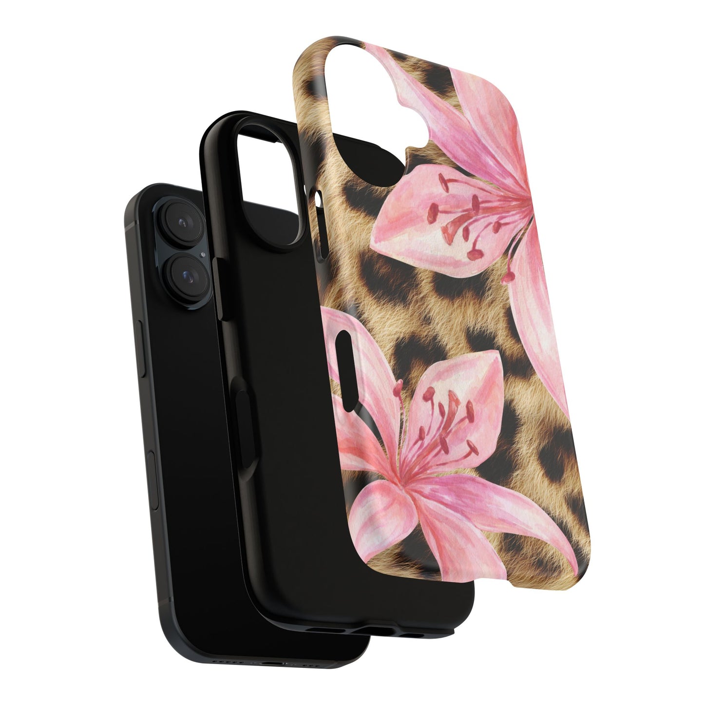 Flower Leopard Print Tough Case