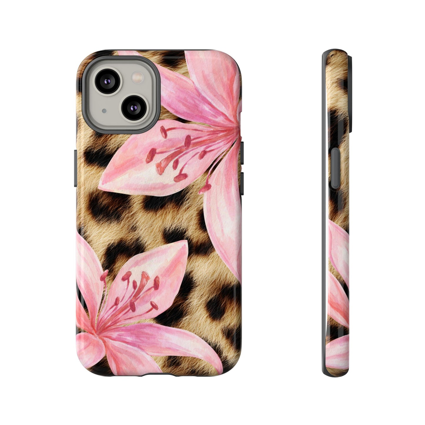 Flower Leopard Print Tough Case