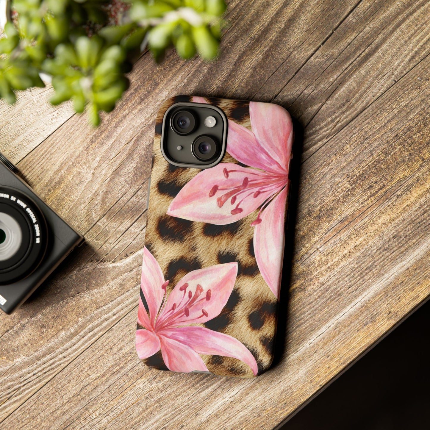 Flower Leopard Print Tough Case