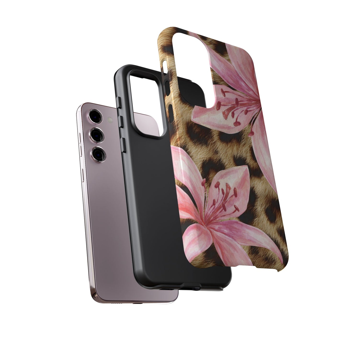 Flower Leopard Print Tough Case