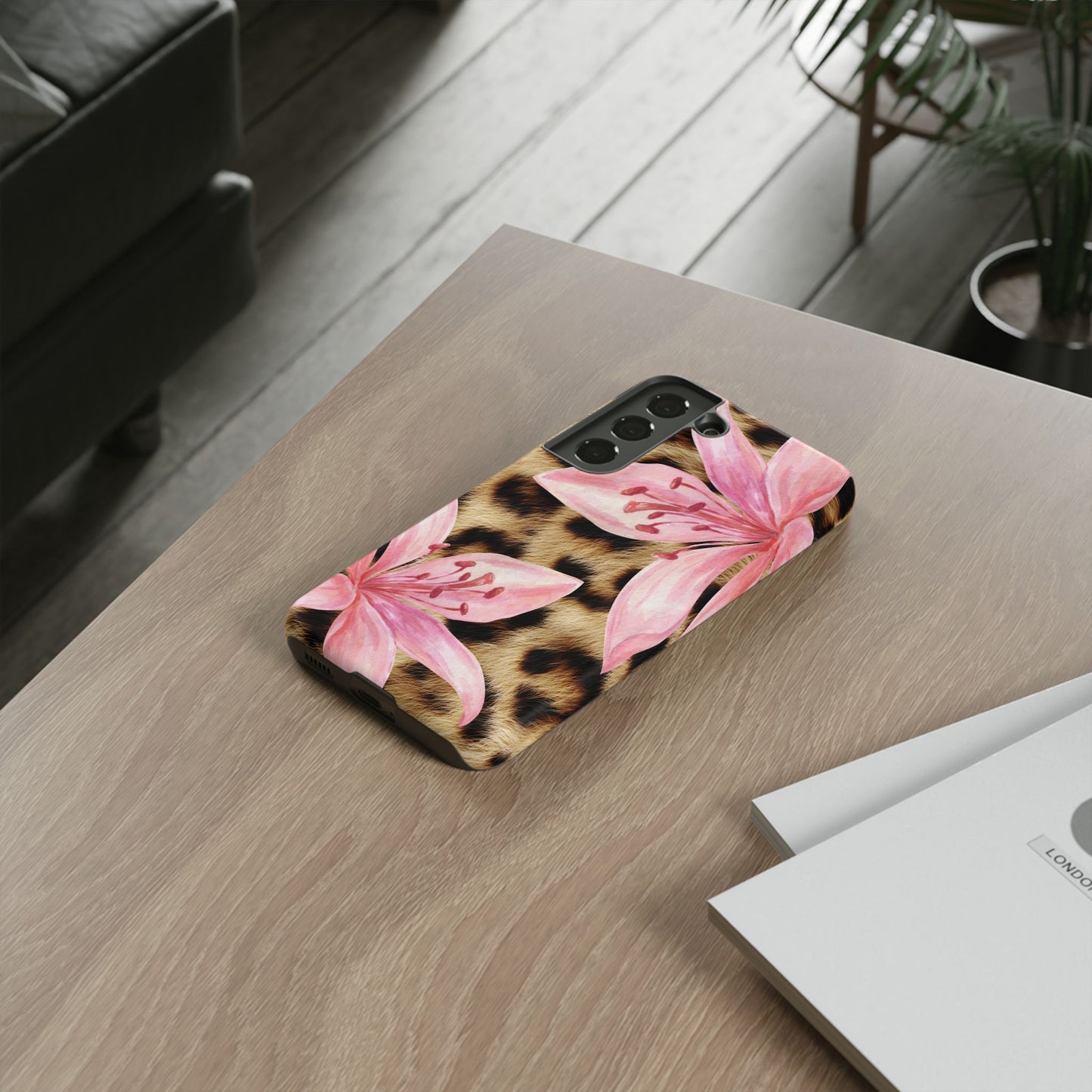 Flower Leopard Print Tough Case