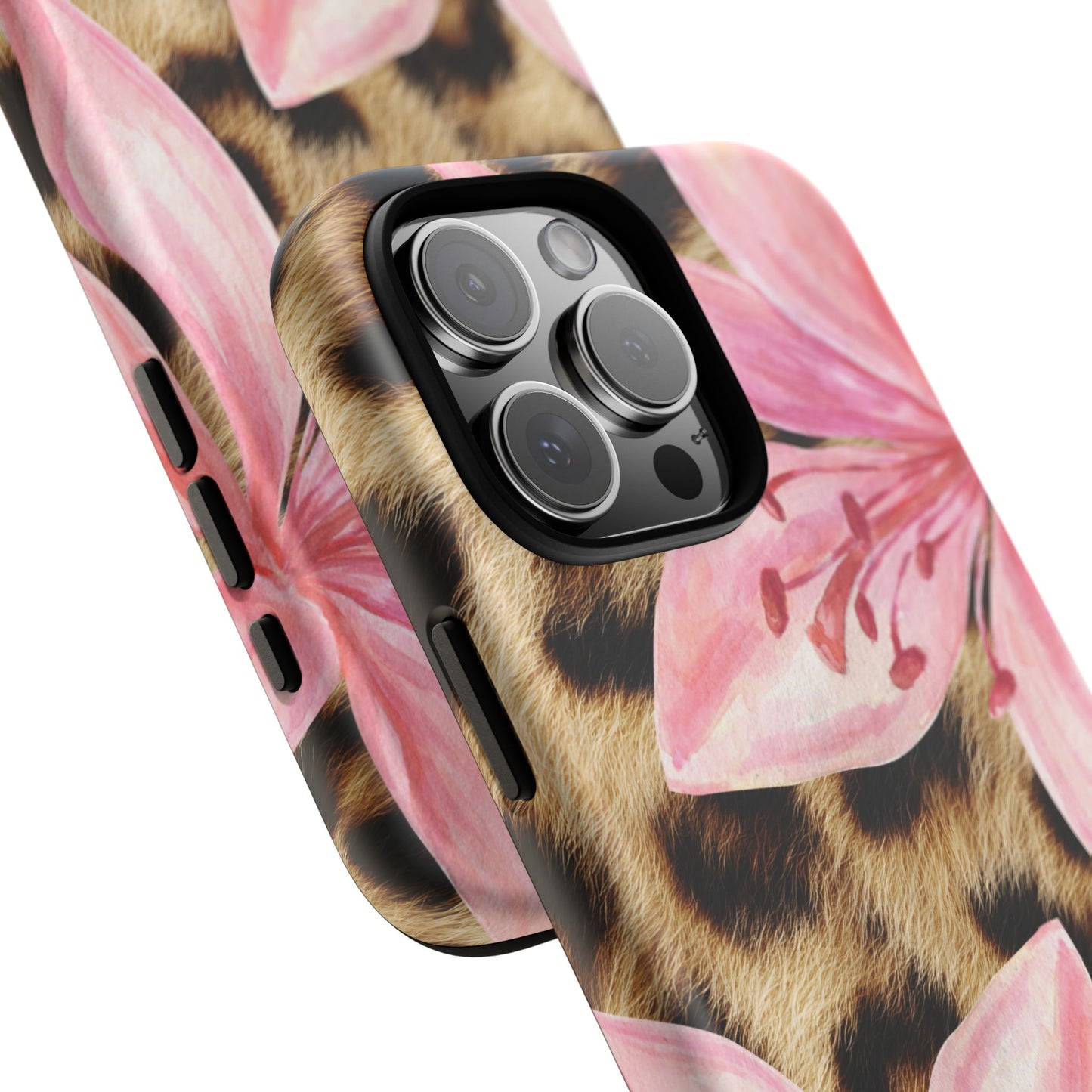 Flower Leopard Print Tough Case