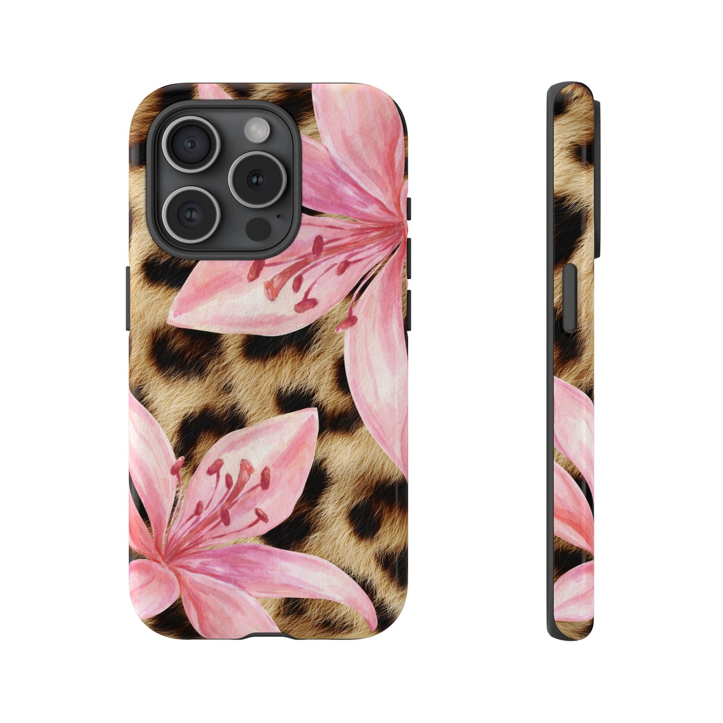 Flower Leopard Print Tough Case