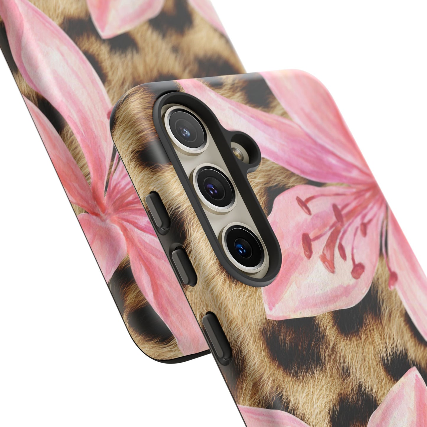 Flower Leopard Print Tough Case