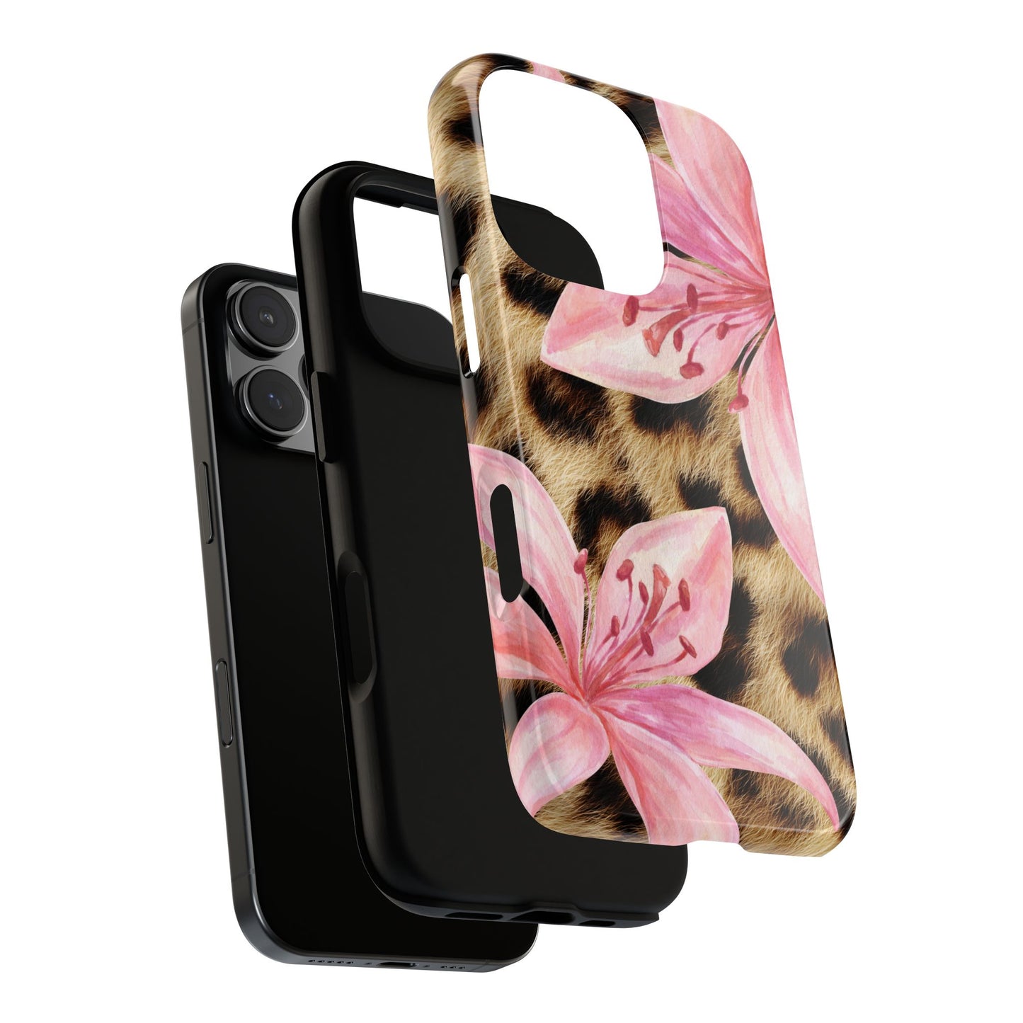 Flower Leopard Print Tough Case