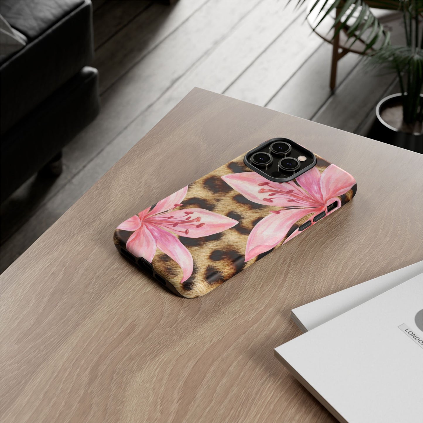 Flower Leopard Print Tough Case
