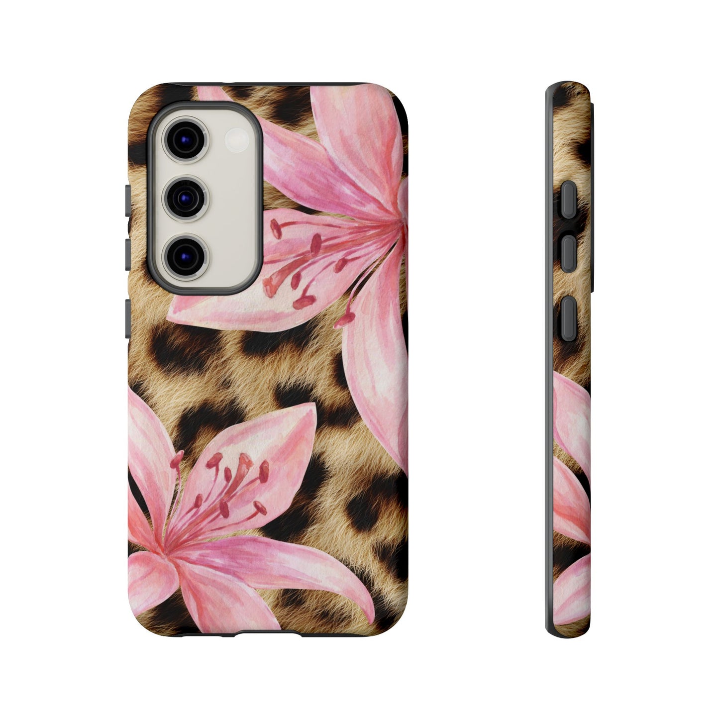 Flower Leopard Print Tough Case