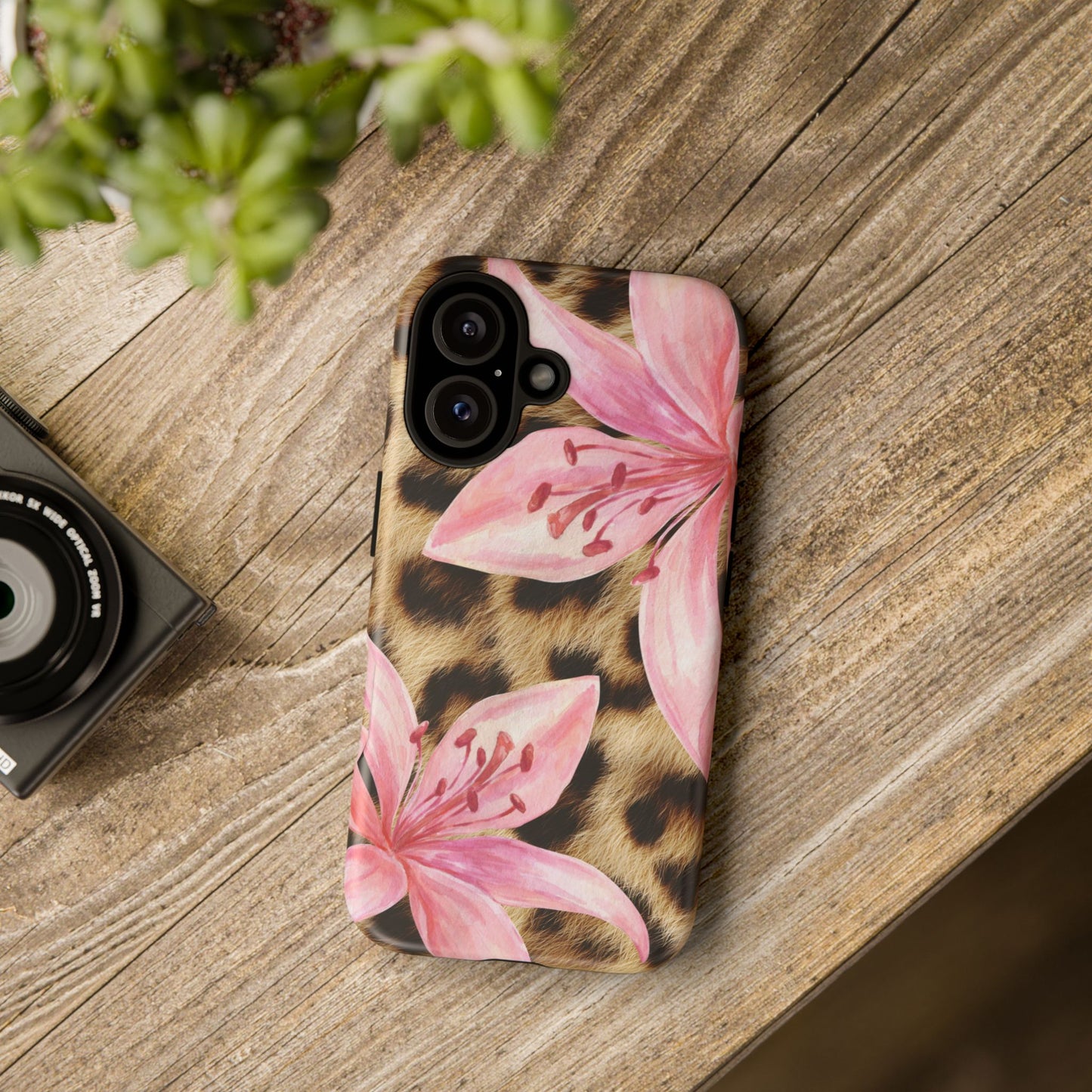 Flower Leopard Print Tough Case