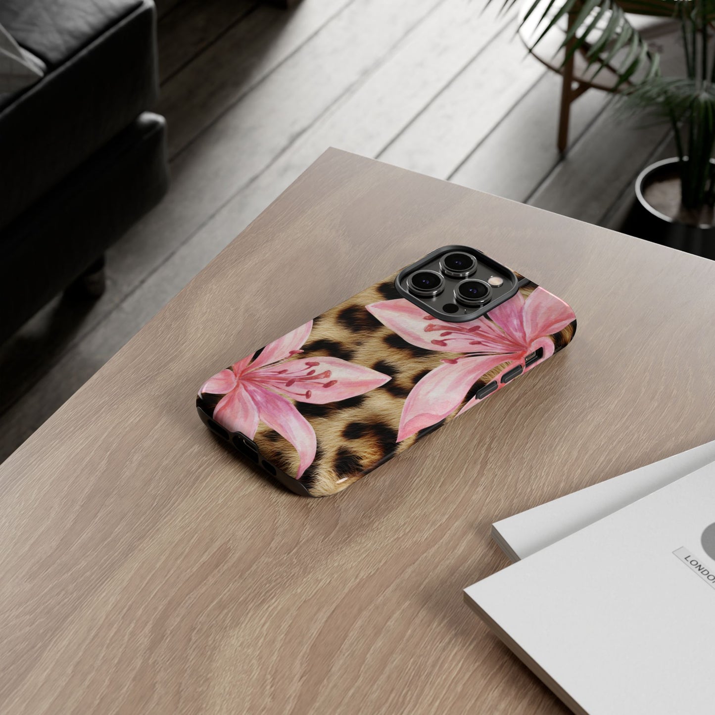 Flower Leopard Print Tough Case