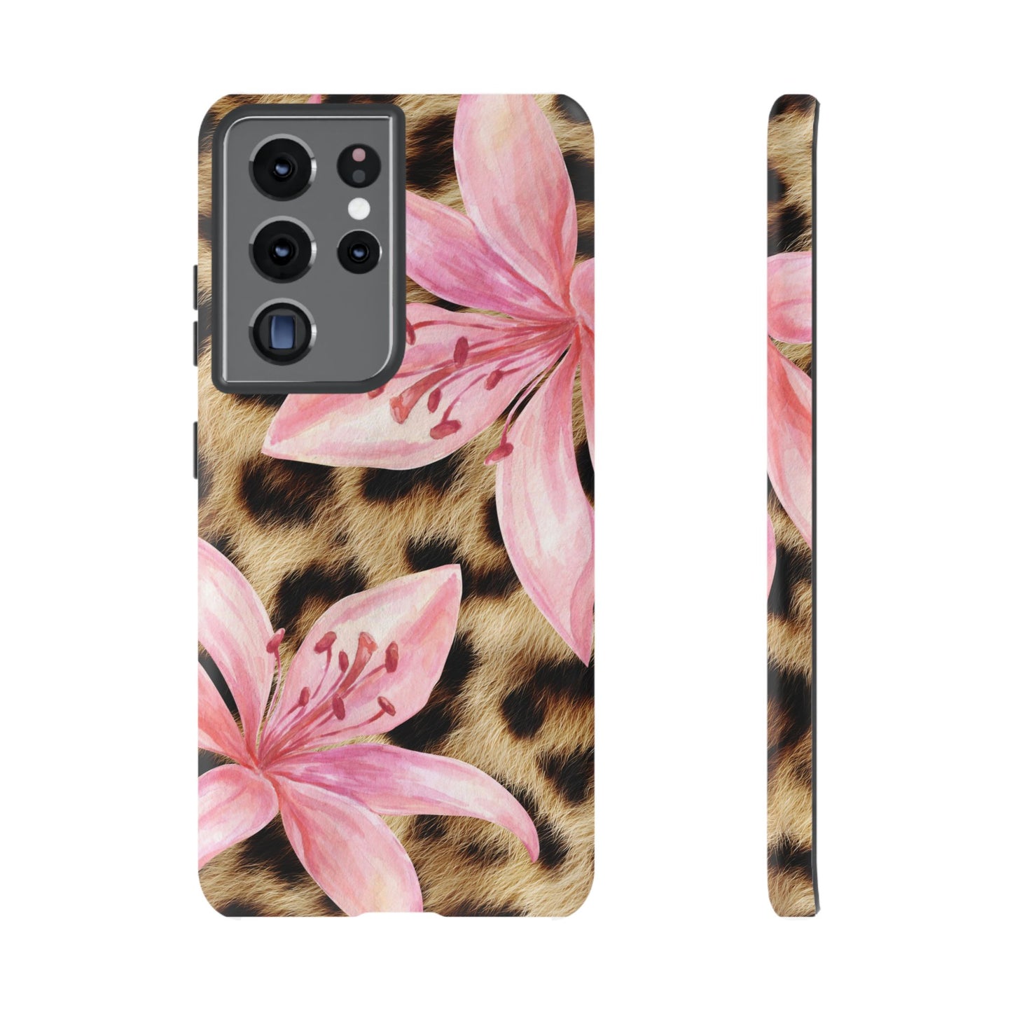 Flower Leopard Print Tough Case