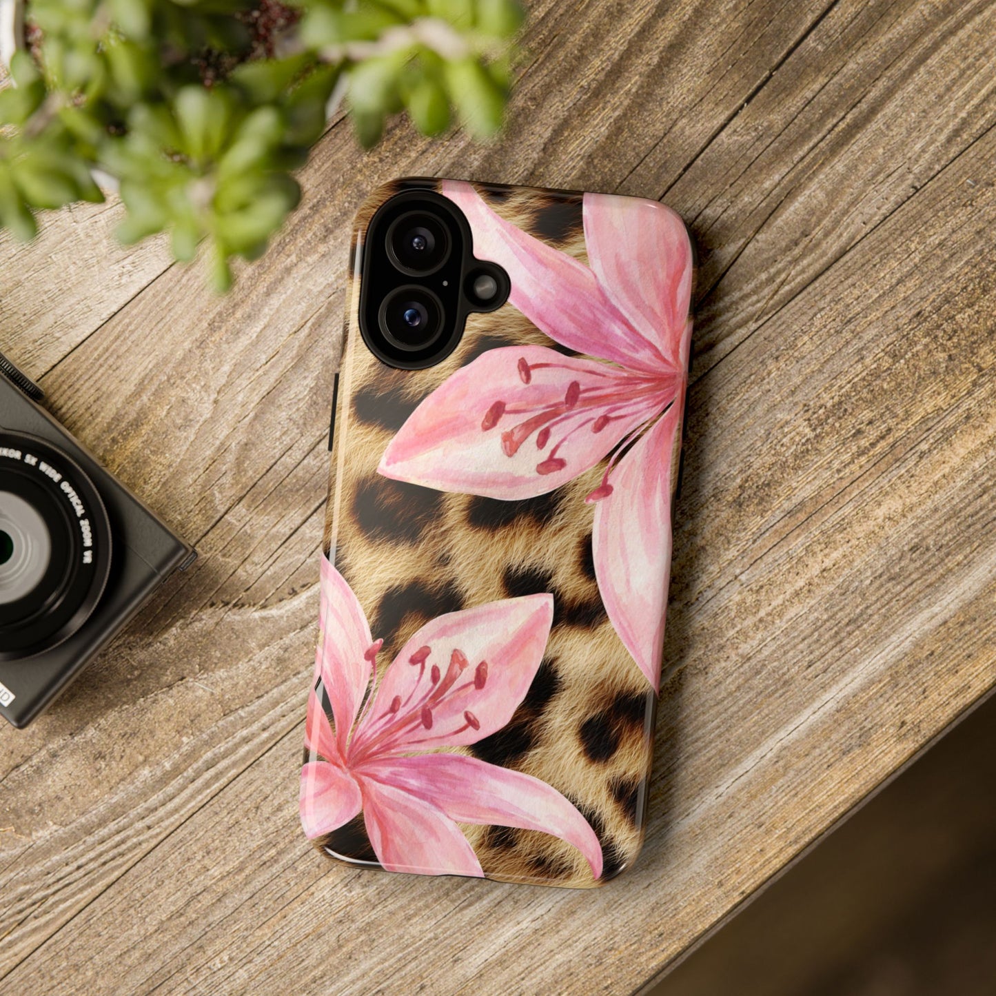 Flower Leopard Print Tough Case