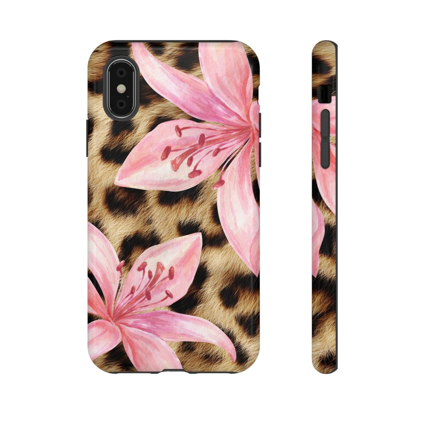 Flower Leopard Print Tough Case