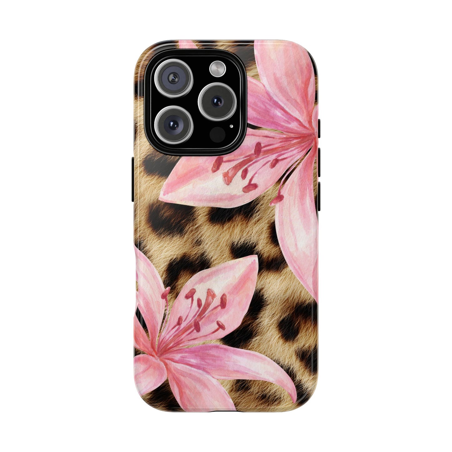 Flower Leopard Print Tough Case