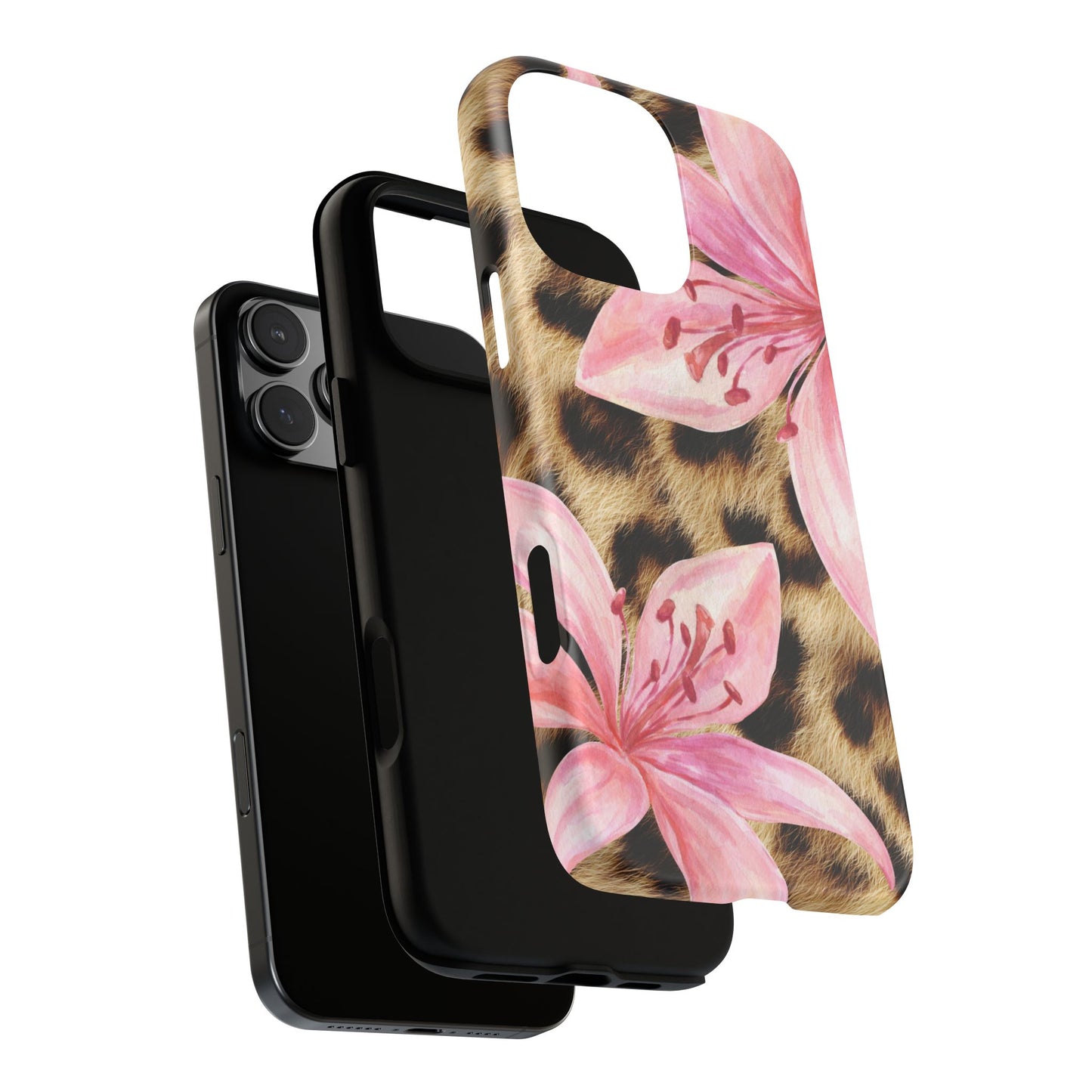 Flower Leopard Print Tough Case