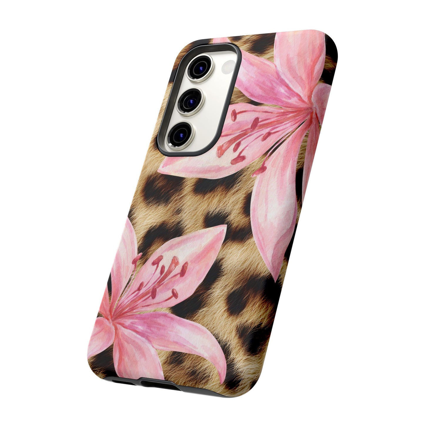 Flower Leopard Print Tough Case