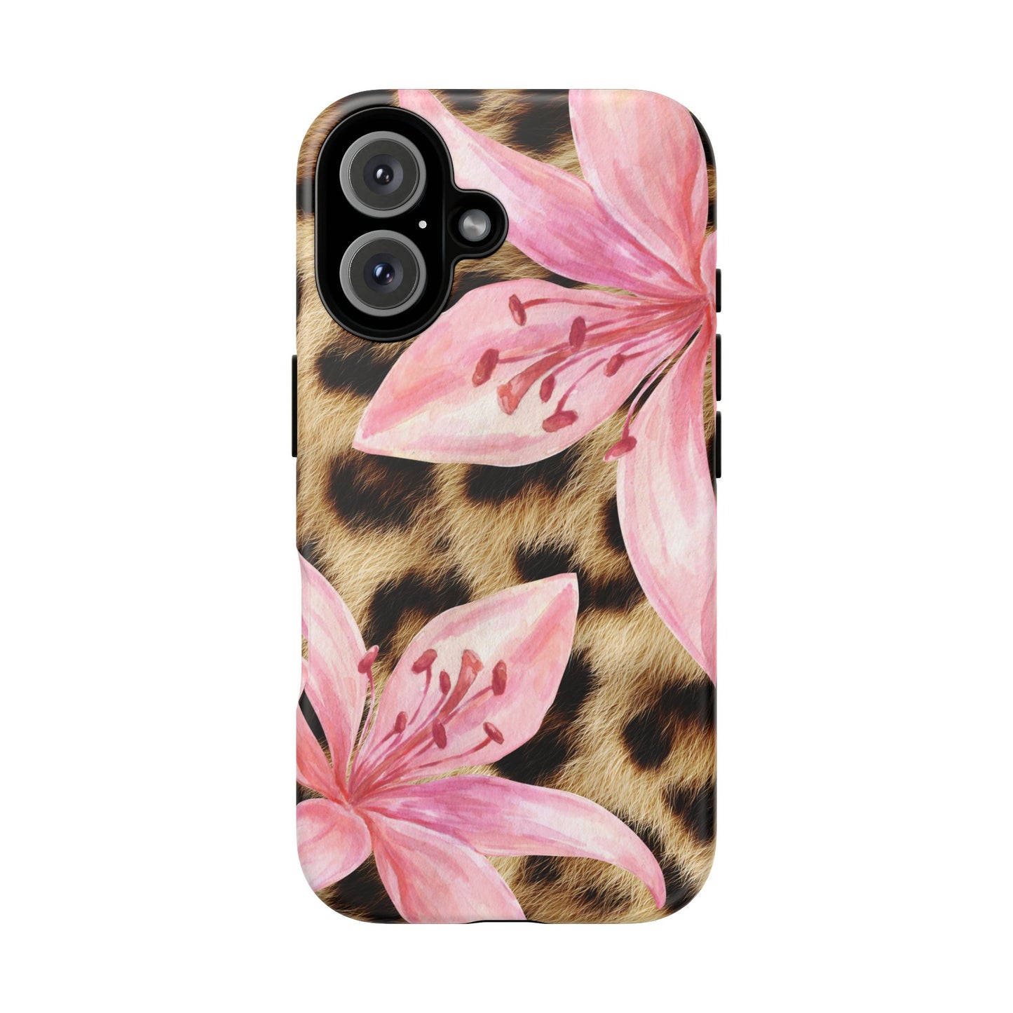 Flower Leopard Print Tough Case